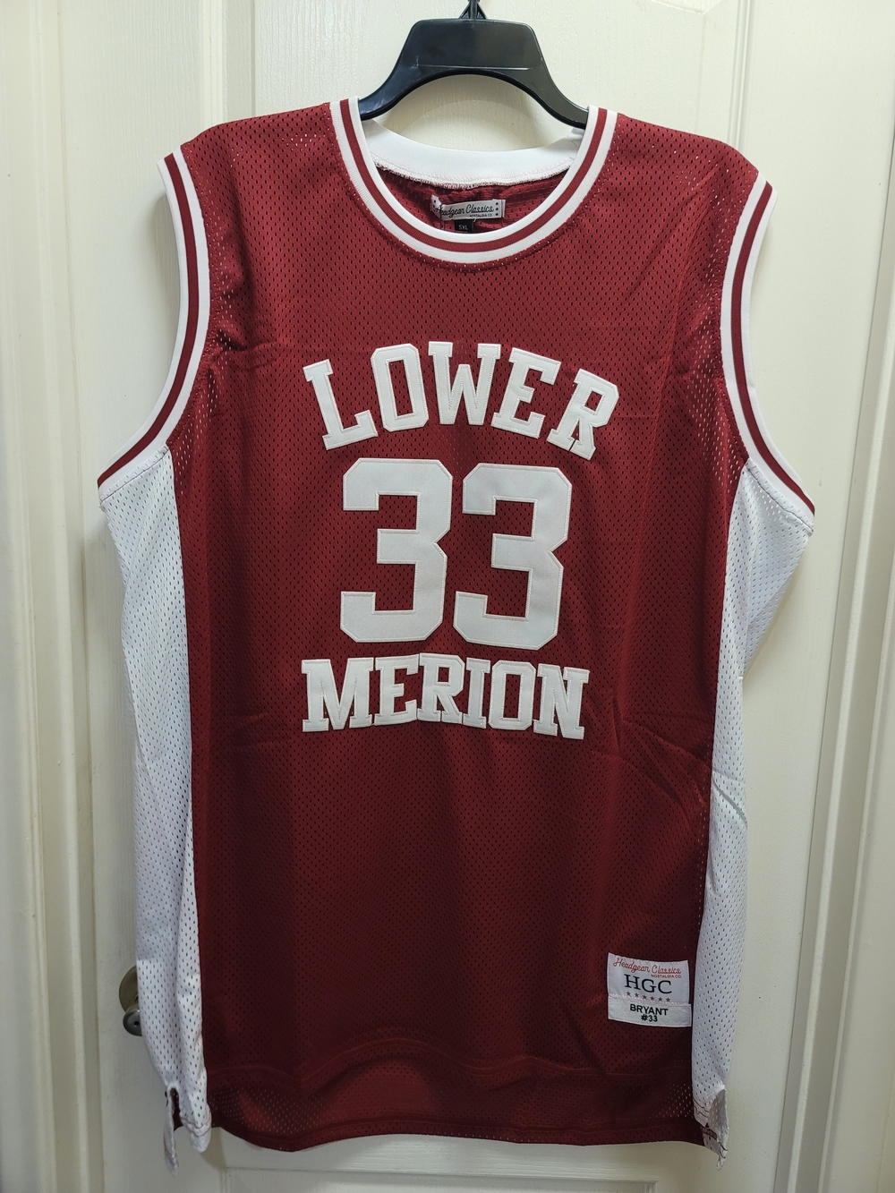 Lower Merion 33 Men's Basketball Jersey in Maroon and White